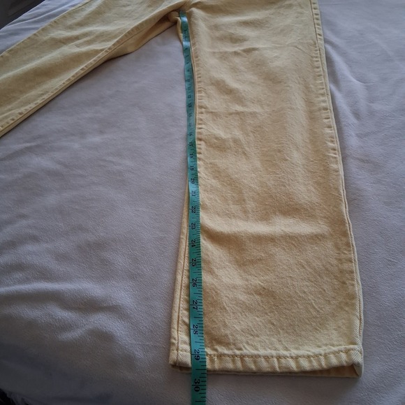 Levis Jeans 29x30 (32x29) Original Style Yellow Middy Straight Light Wash NWT - Picture 14 of 16